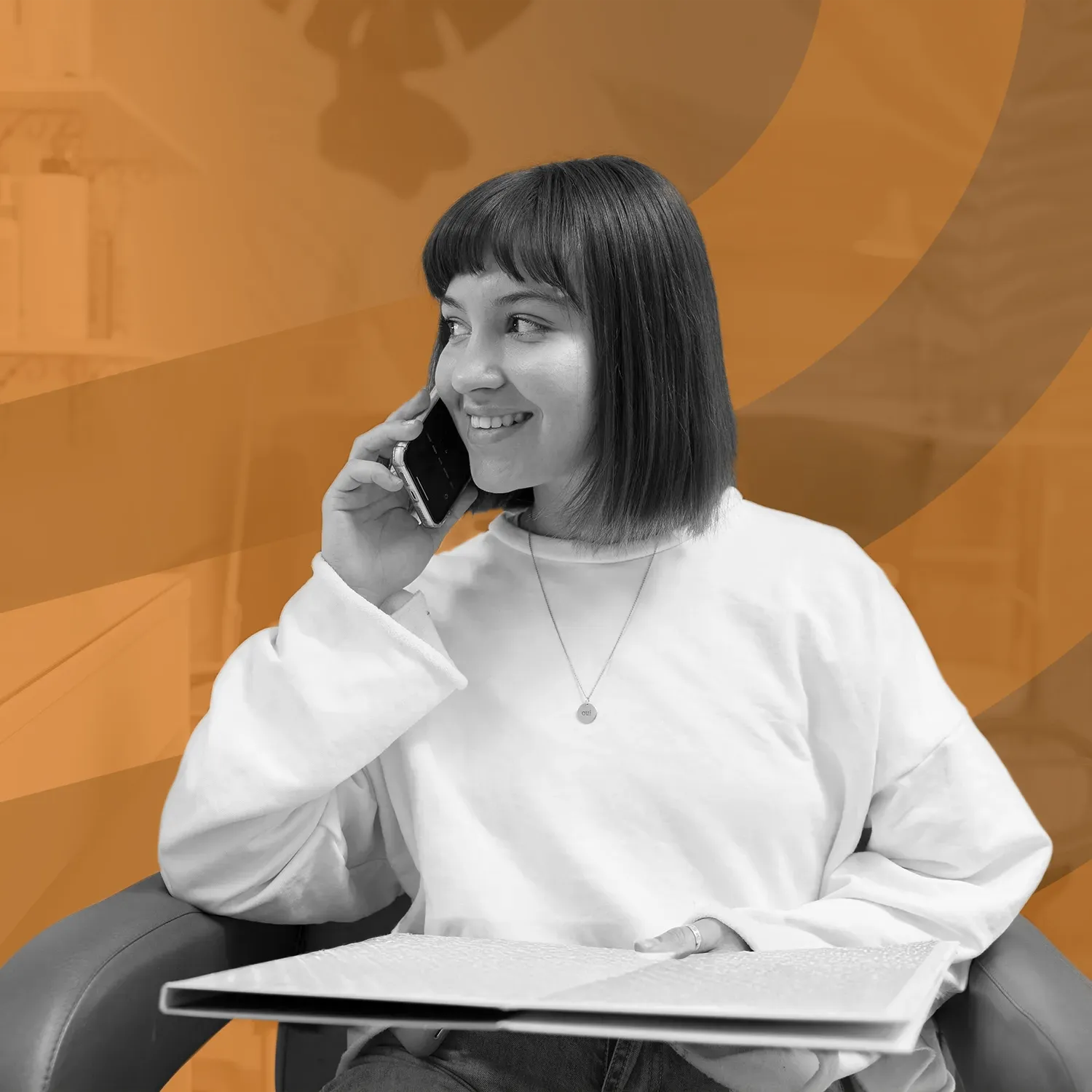 Kundin erhält eine Behandlung im Studio